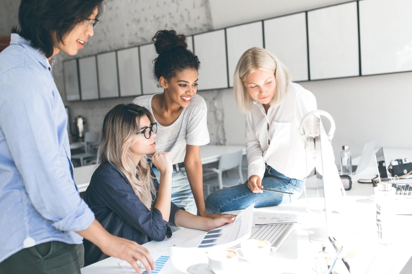 Finanzcharts und Risikoanalyse auf mehreren Bildschirmen